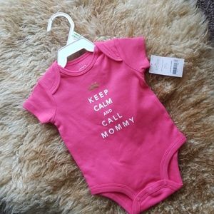 NWT- Carter's 3 month Pink Onesie